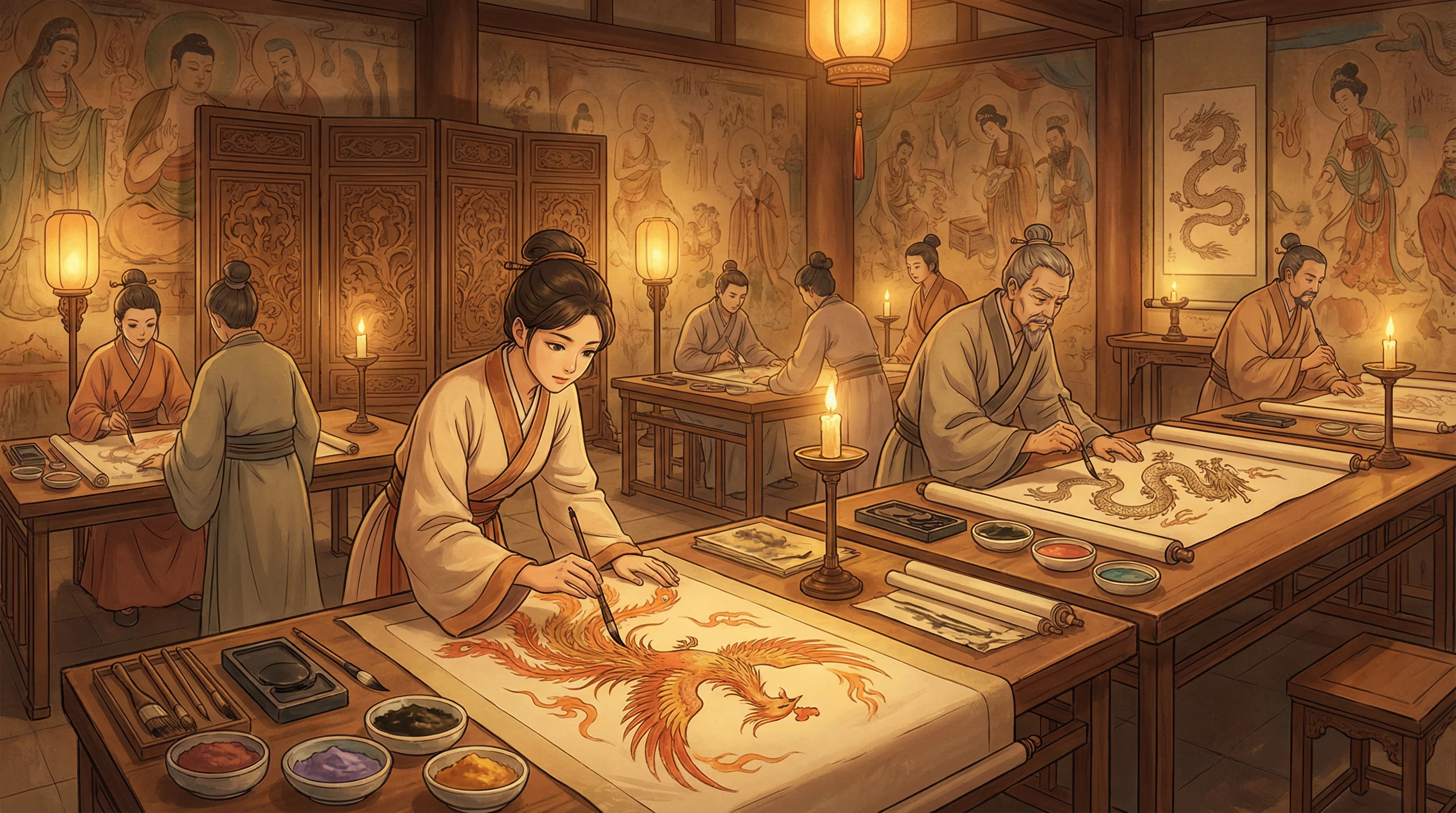 画师入驻 - 春暖花开有你新版旧版 国风动漫画师